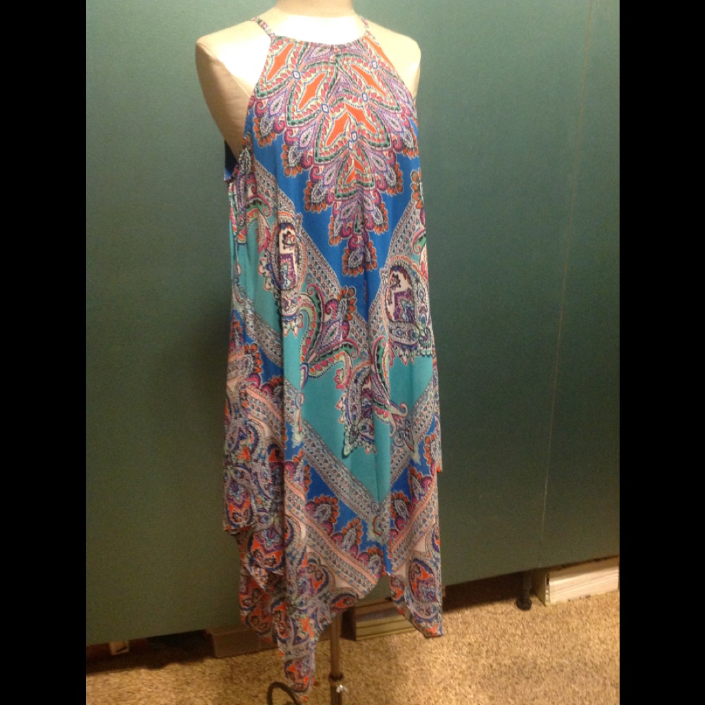 Flowy Midi Summer Print Dress